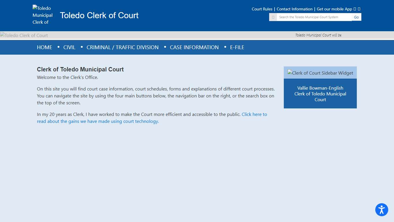 Clerk of Toledo Municipal Court